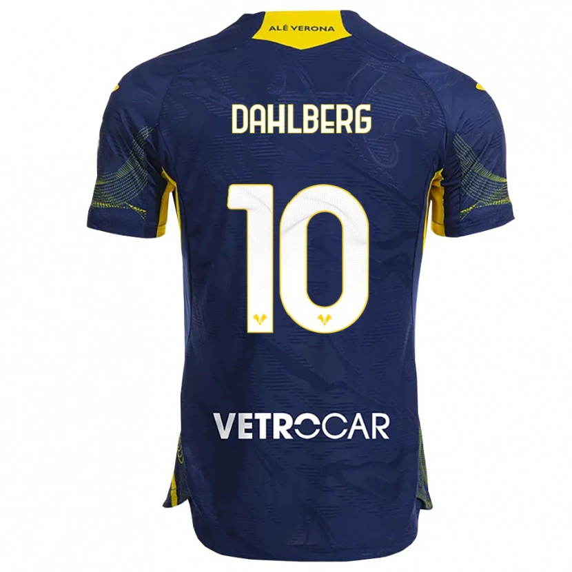 Danxen Women Jonna Dahlberg #10 Navy Yellow Home Jersey 2025/26 T-Shirt