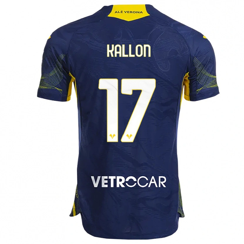Danxen Women Yayah Kallon #17 Navy Yellow Home Jersey 2025/26 T-Shirt