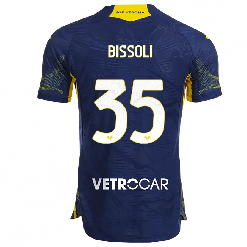 Danxen Women Noemí Bissoli #35 Navy Yellow Home Jersey 2025/26 T-Shirt