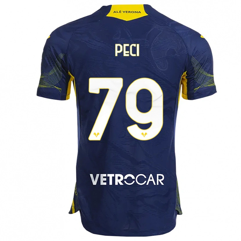 Danxen Women Jurgen Peci #79 Navy Yellow Home Jersey 2025/26 T-Shirt