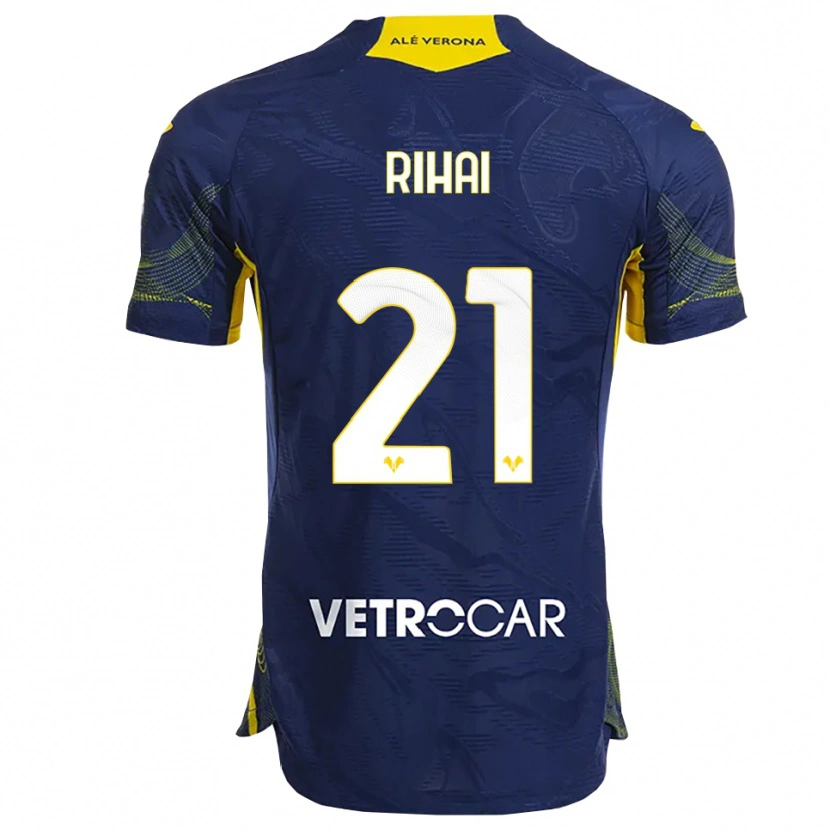 Danxen Women Aiman Rihai #21 Navy Yellow Home Jersey 2025/26 T-Shirt