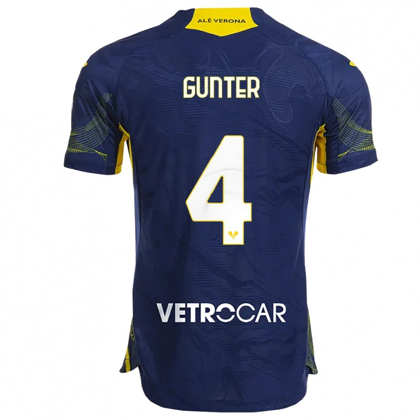 Danxen Women Koray Günter #4 Navy Yellow Home Jersey 2025/26 T-Shirt