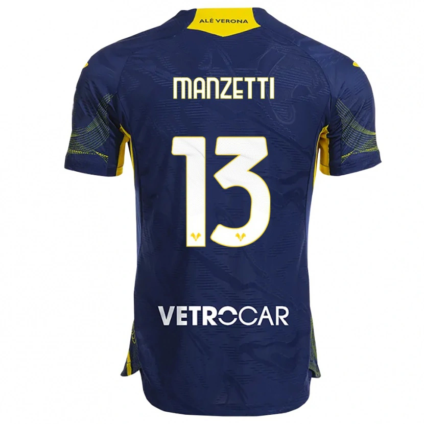 Danxen Women Aurora Manzetti #13 Navy Yellow Home Jersey 2025/26 T-Shirt