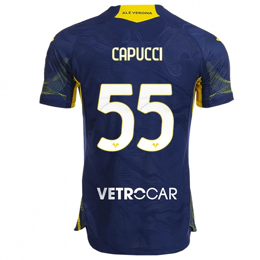 Danxen Women Laura Capucci #55 Navy Yellow Home Jersey 2025/26 T-Shirt