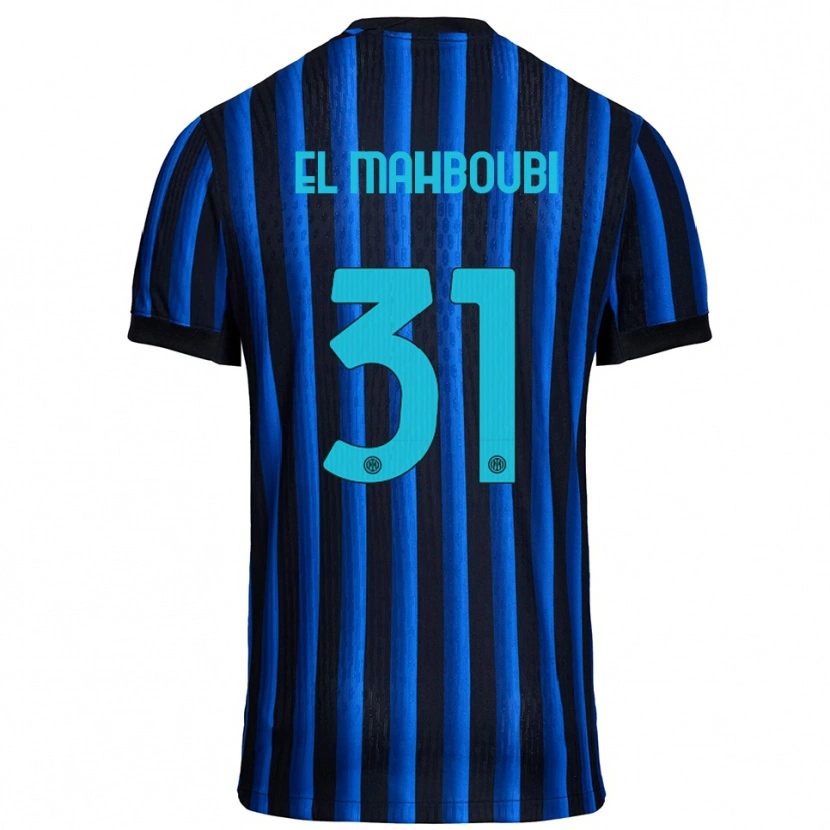 Danxen Women Anas El Mahboubi #31 Black Blue Home Jersey 2025/26 T-Shirt