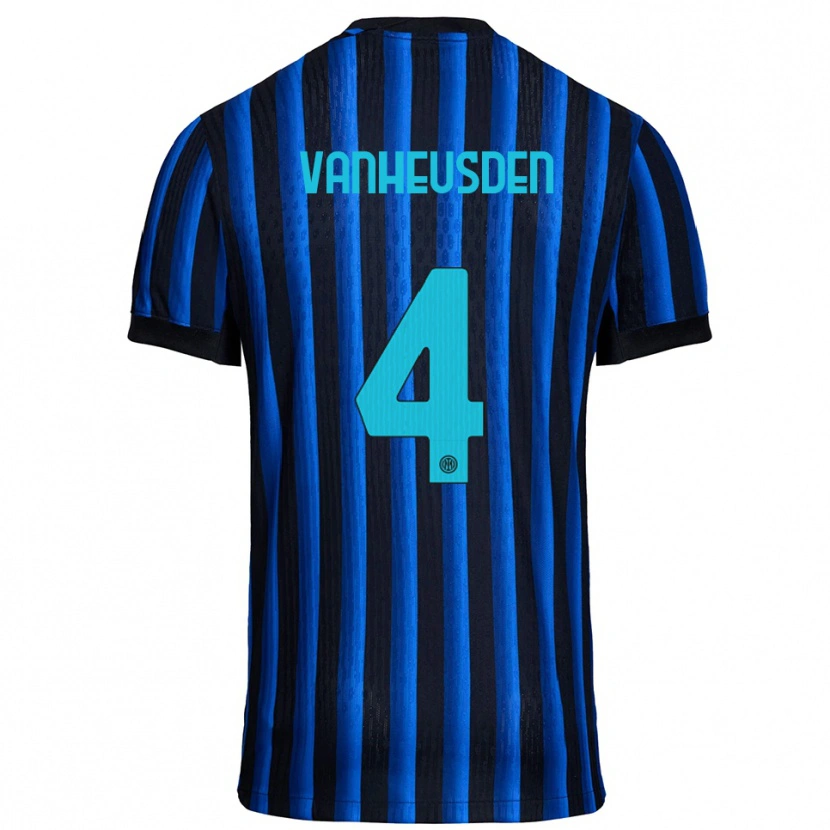 Danxen Women Zinho Vanheusden #4 Black Blue Home Jersey 2025/26 T-Shirt