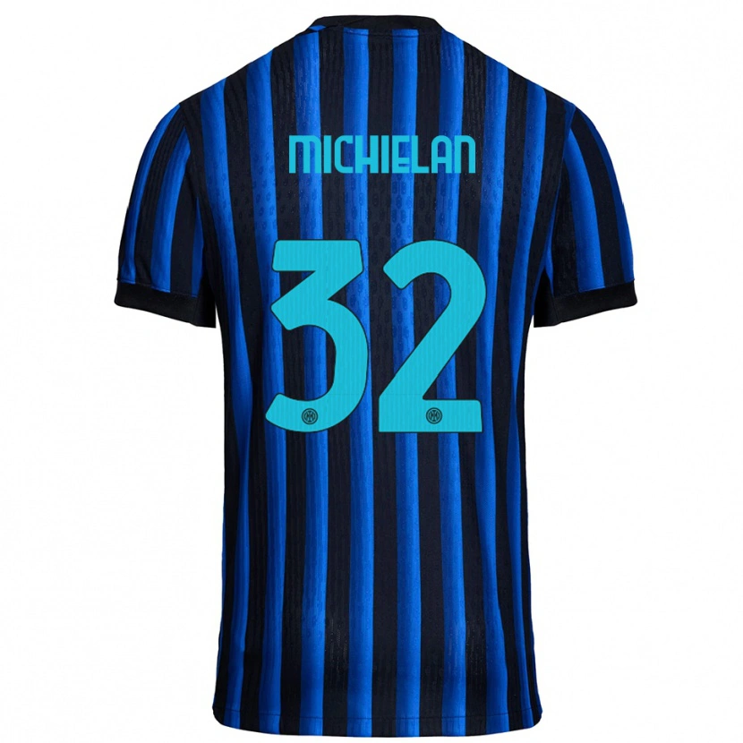 Danxen Women Mattia Michielan #32 Black Blue Home Jersey 2025/26 T-Shirt