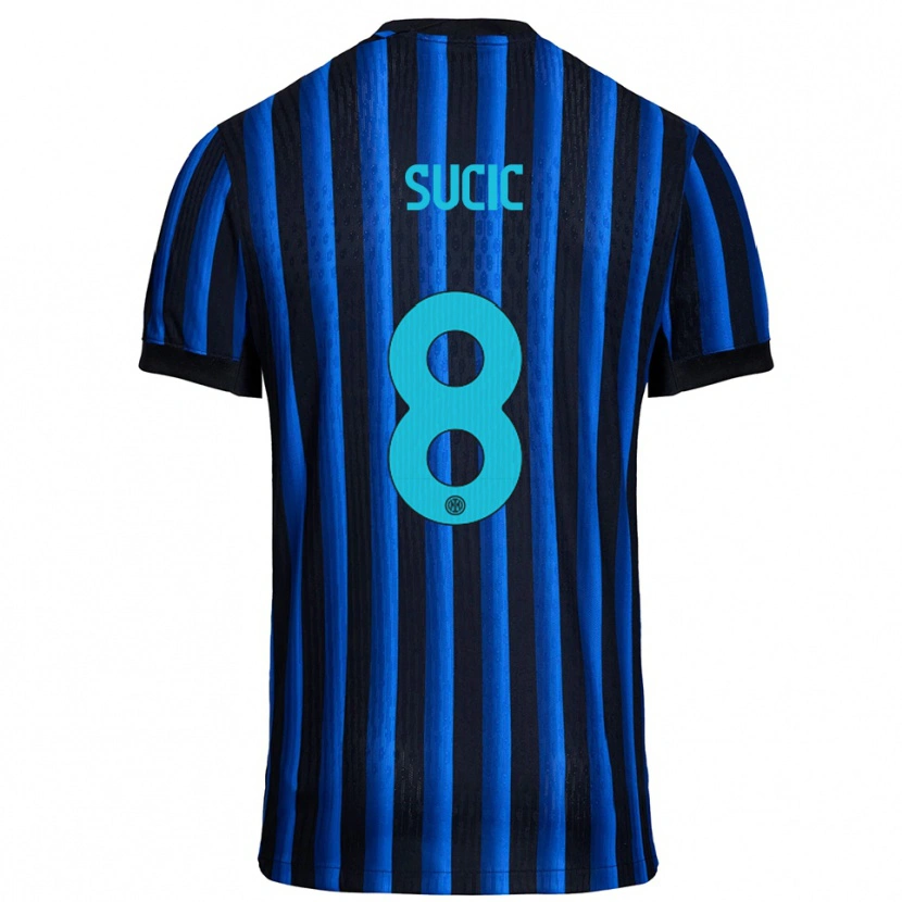 Danxen Women Petar Sučić #8 Black Blue Home Jersey 2025/26 T-Shirt