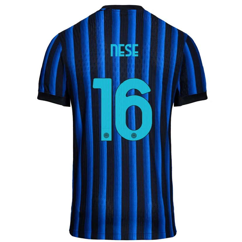 Danxen Women Alessio Nese #16 Black Blue Home Jersey 2025/26 T-Shirt
