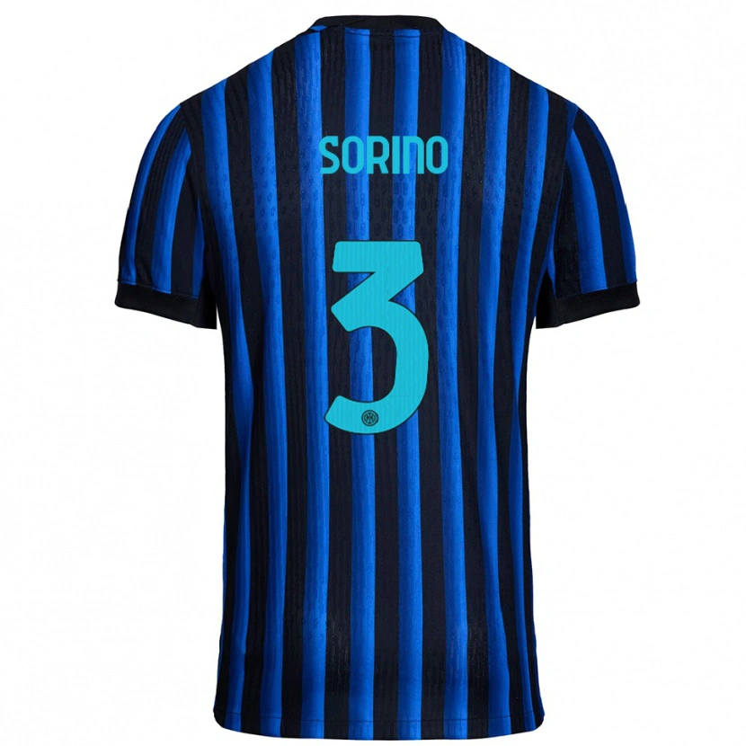Danxen Women Davide Sorino #3 Black Blue Home Jersey 2025/26 T-Shirt