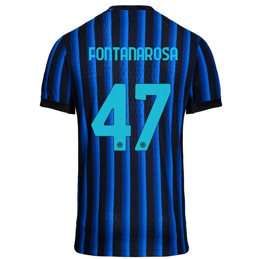 Danxen Women Alessandro Fontanarosa #47 Black Blue Home Jersey 2025/26 T-Shirt