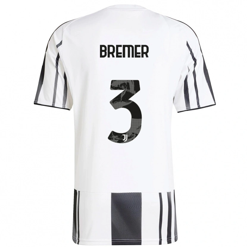 Danxen Women Bremer #3 White Black Home Jersey 2025/26 T-Shirt