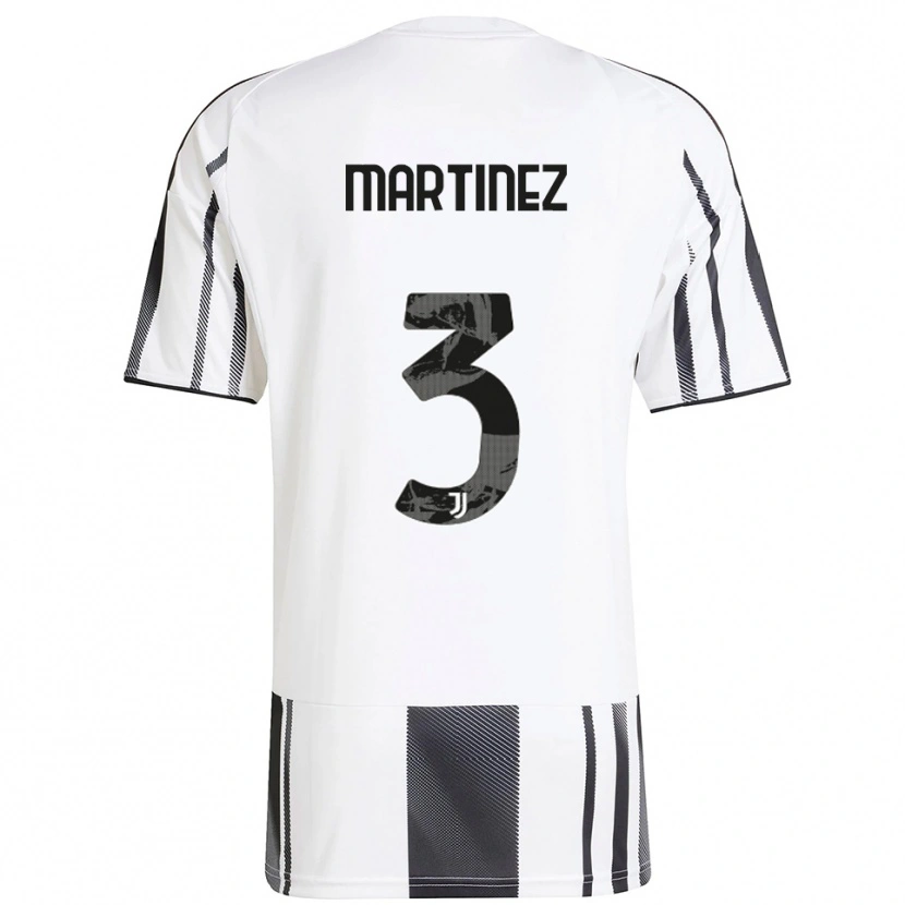 Danxen Women Bruno Martinez #3 White Black Home Jersey 2025/26 T-Shirt