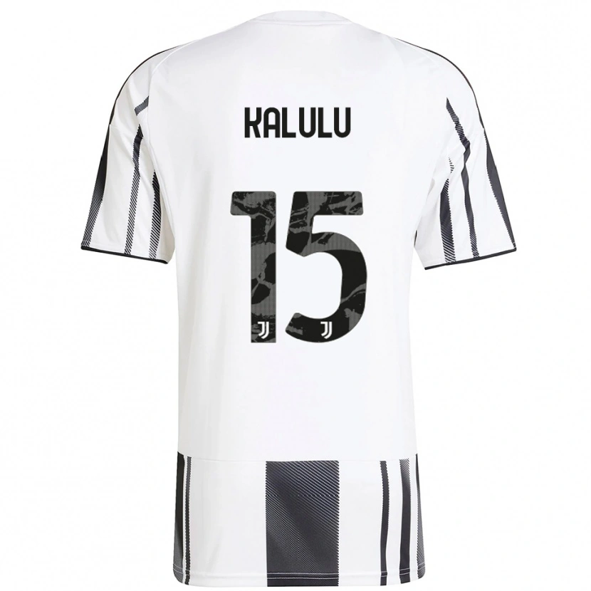 Danxen Women Pierre Kalulu #15 White Black Home Jersey 2025/26 T-Shirt