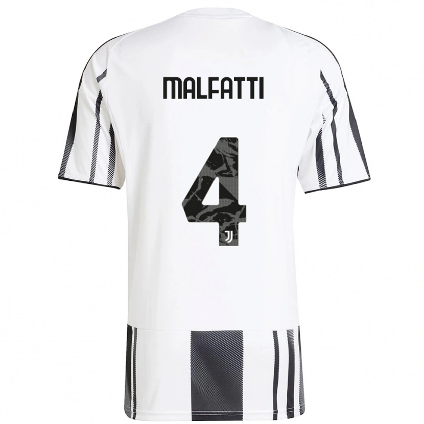 Danxen Women Tiago Malfatti #4 White Black Home Jersey 2025/26 T-Shirt
