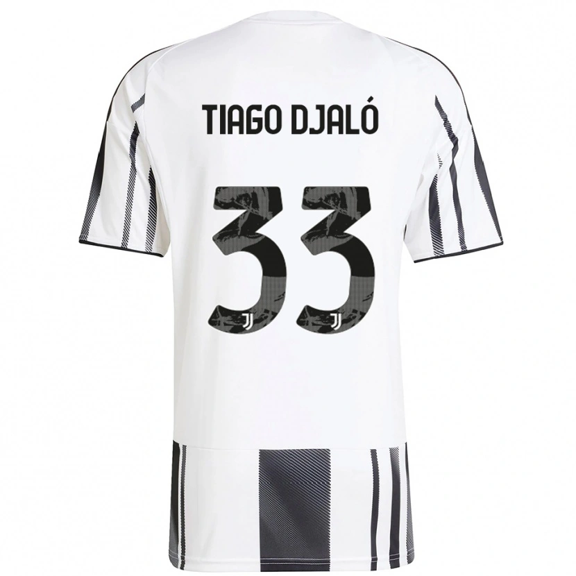 Danxen Women Tiago Djaló #33 White Black Home Jersey 2025/26 T-Shirt