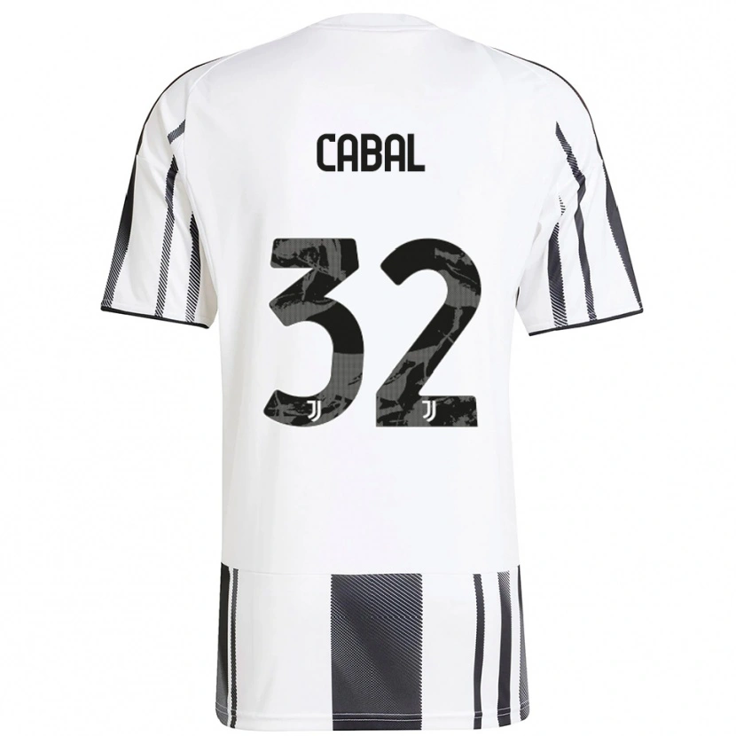 Danxen Women Juan Cabal #32 White Black Home Jersey 2025/26 T-Shirt
