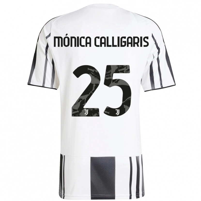 Danxen Women Viola Mónica Calligaris #25 White Black Home Jersey 2025/26 T-Shirt
