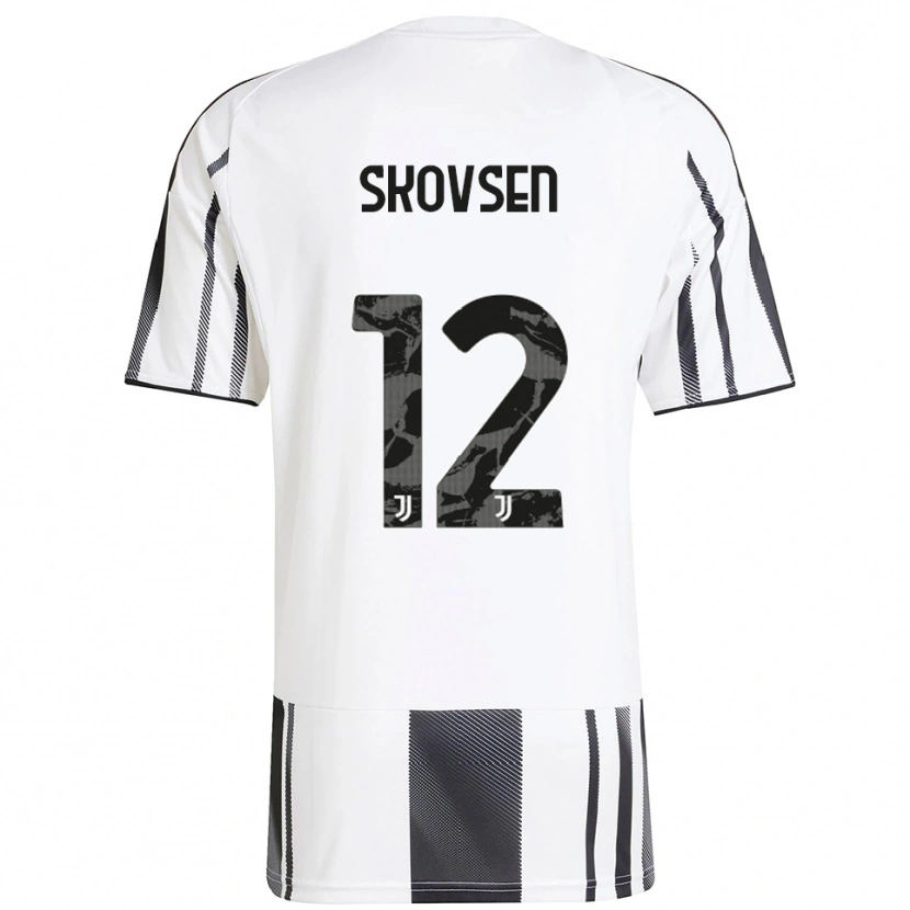 Danxen Women Matilde Lundorf Skovsen #12 White Black Home Jersey 2025/26 T-Shirt