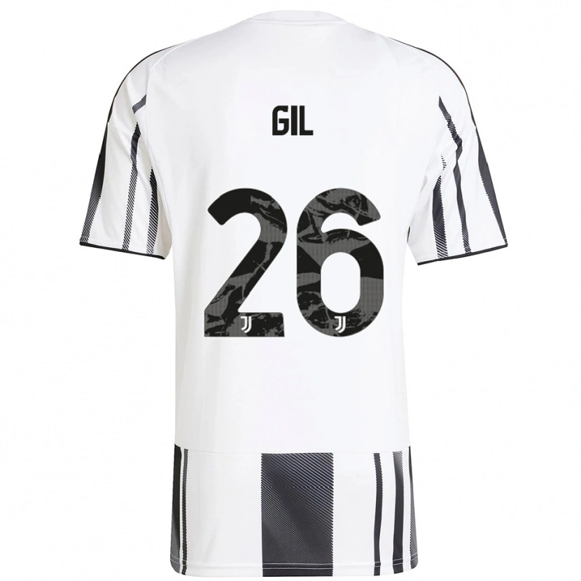 Danxen Women Javier Gil #26 White Black Home Jersey 2025/26 T-Shirt