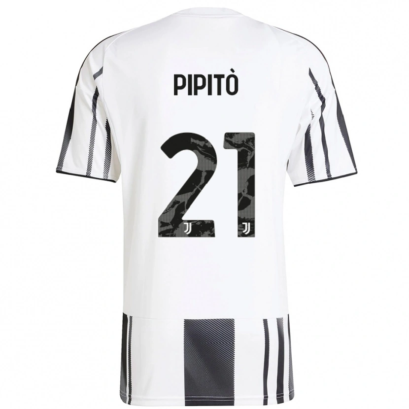 Danxen Women Giuseppe Pipitò #21 White Black Home Jersey 2025/26 T-Shirt