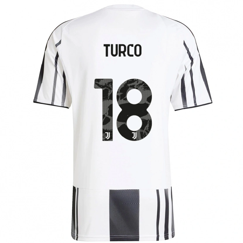 Danxen Women Nicolo Turco #18 White Black Home Jersey 2025/26 T-Shirt