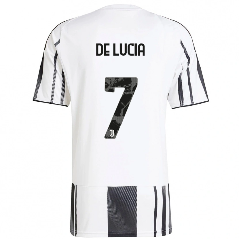Danxen Women Raffaele De Lucia #7 White Black Home Jersey 2025/26 T-Shirt