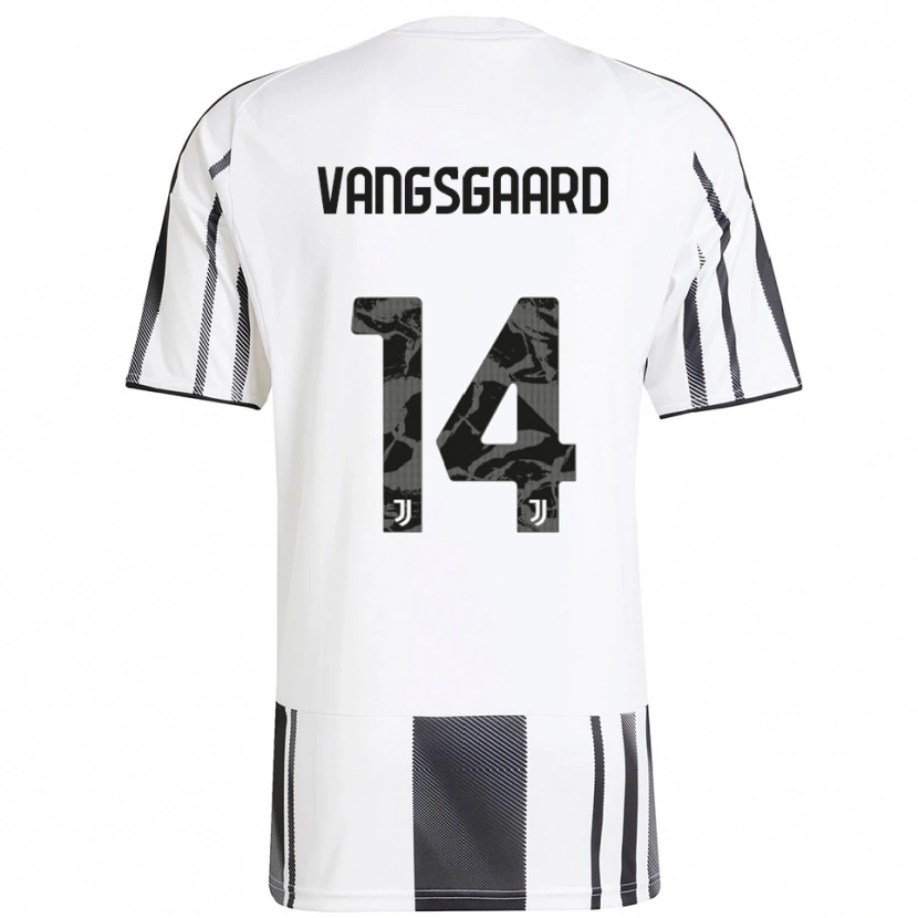 Danxen Women Amalie Jørgensen Vangsgaard #14 White Black Home Jersey 2025/26 T-Shirt
