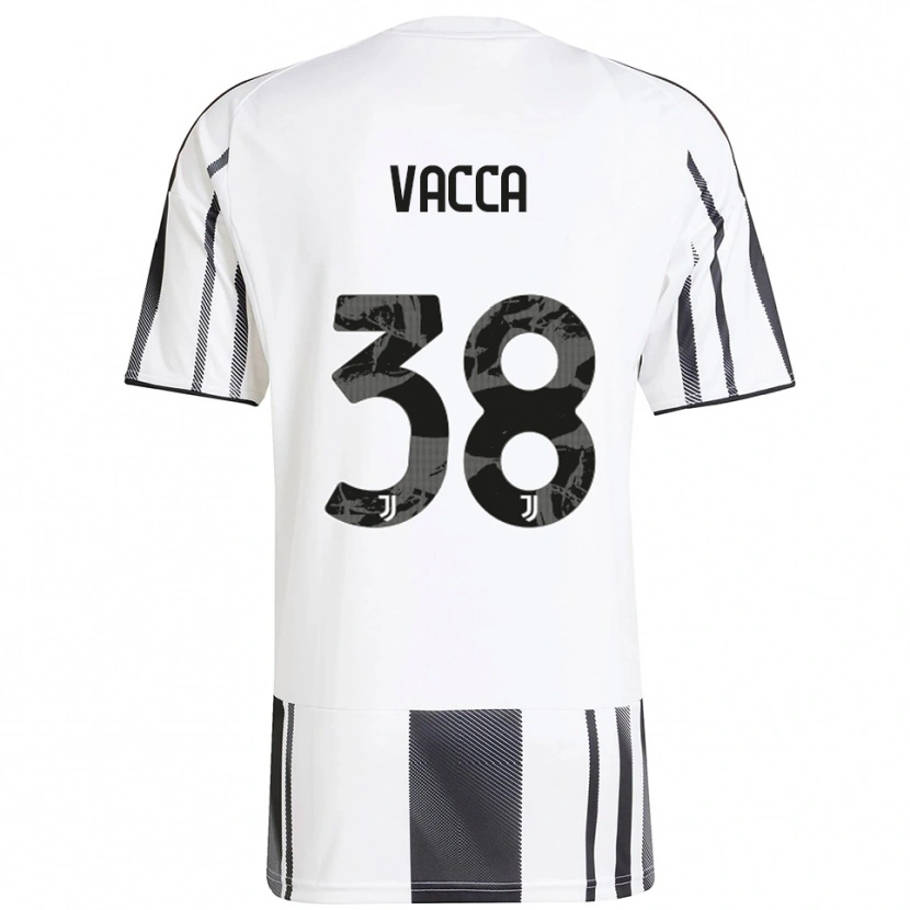 Danxen Women Alessio Vacca #38 White Black Home Jersey 2025/26 T-Shirt