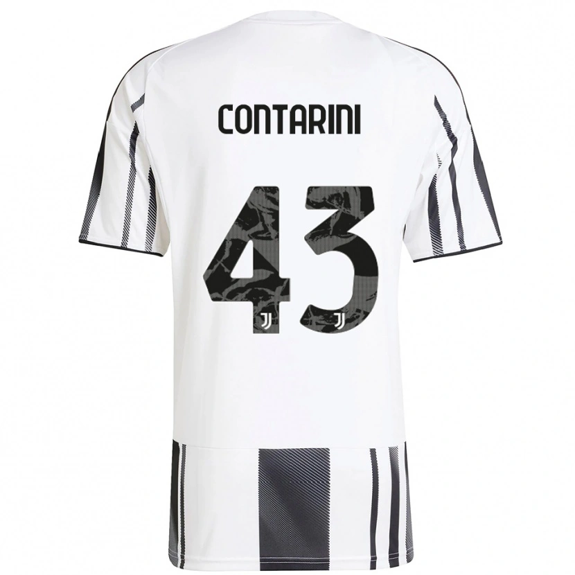 Danxen Women Jacopo Contarini #43 White Black Home Jersey 2025/26 T-Shirt