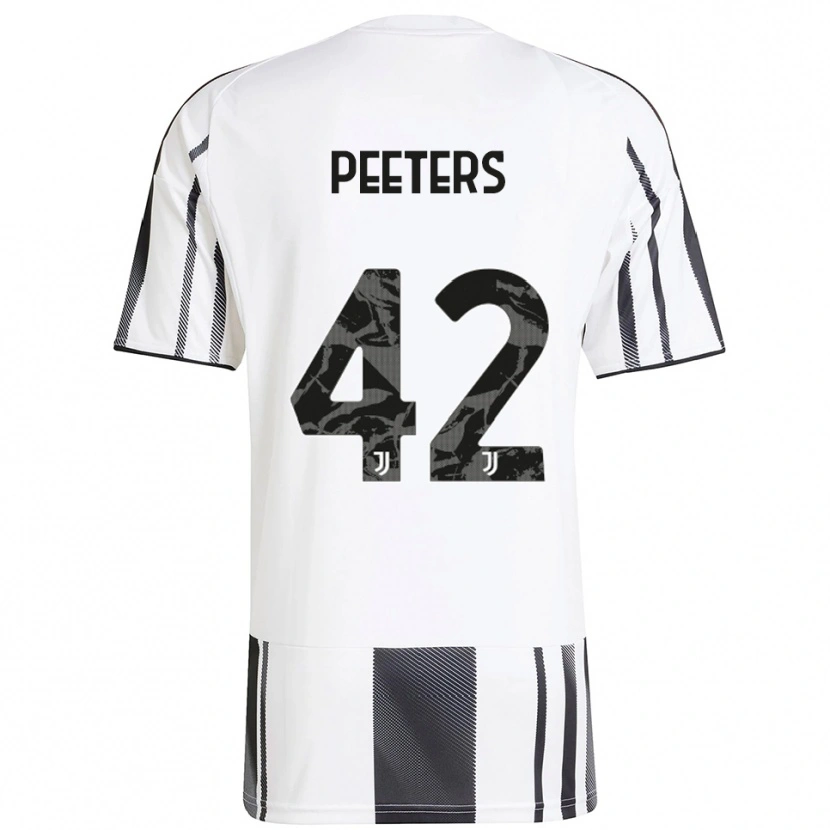 Danxen Women Daouda Peeters #42 White Black Home Jersey 2025/26 T-Shirt