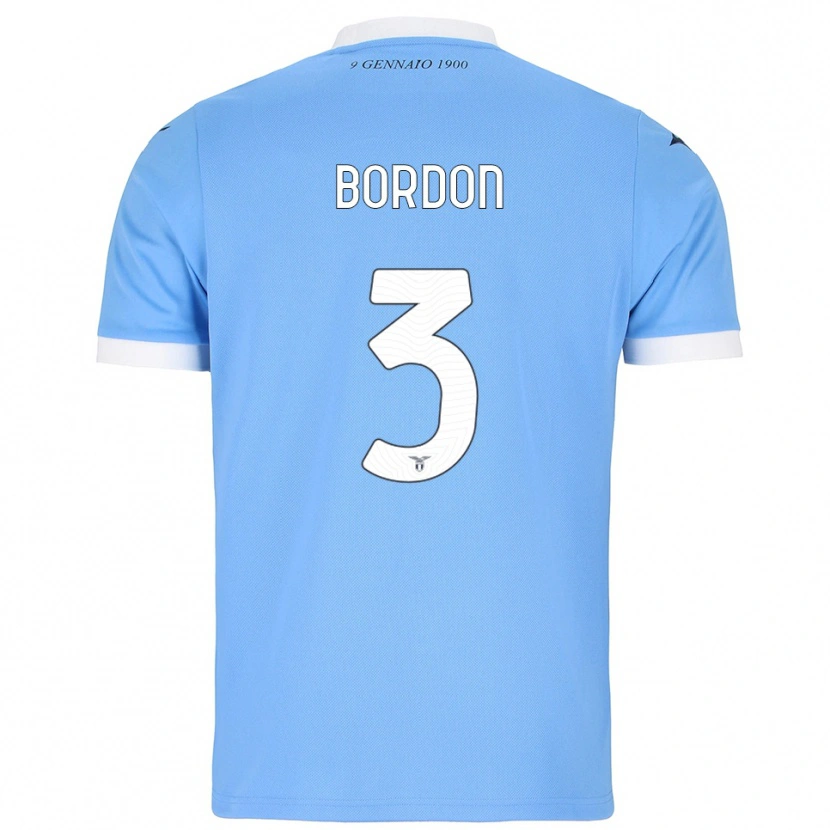 Danxen Women Ricardo Bordon #3 Sky Blue White Home Jersey 2025/26 T-Shirt