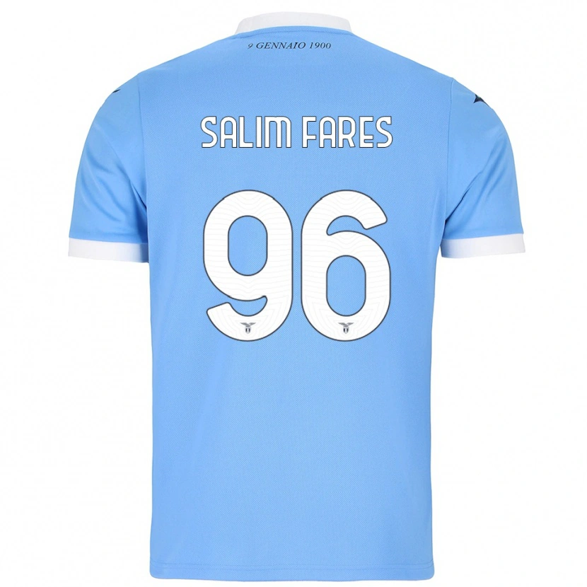 Danxen Women Mohamed Salim Fares #96 Sky Blue White Home Jersey 2025/26 T-Shirt