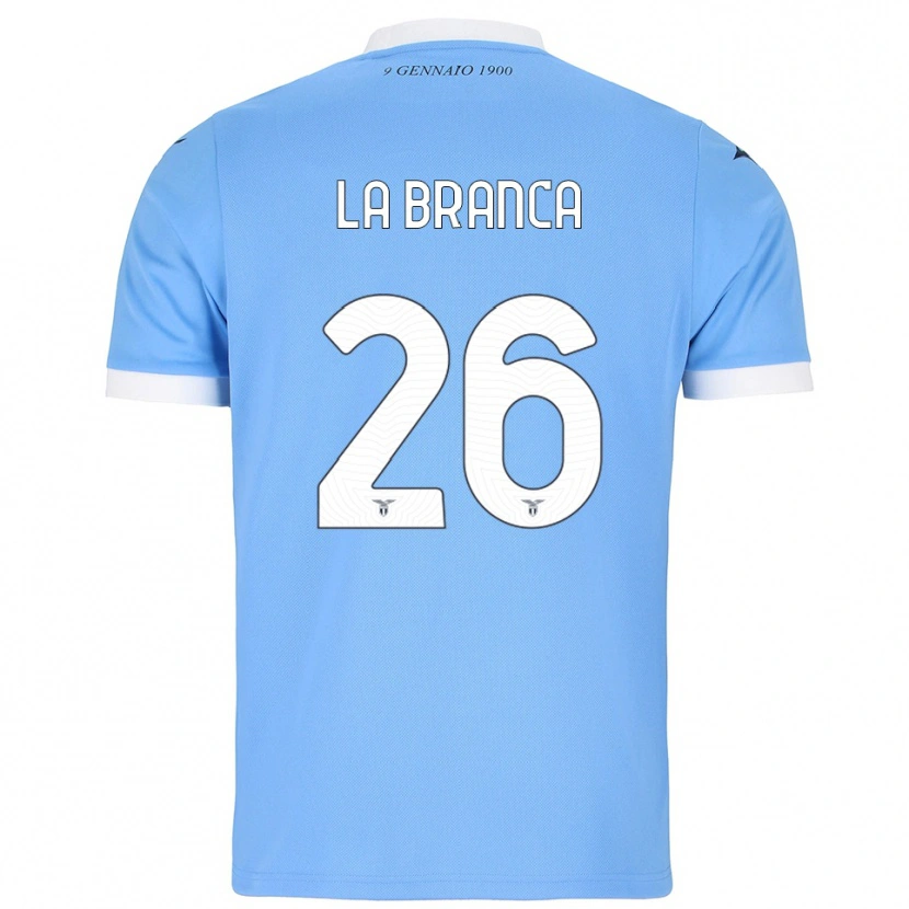 Danxen Women Ruggero La Branca #26 Sky Blue White Home Jersey 2025/26 T-Shirt