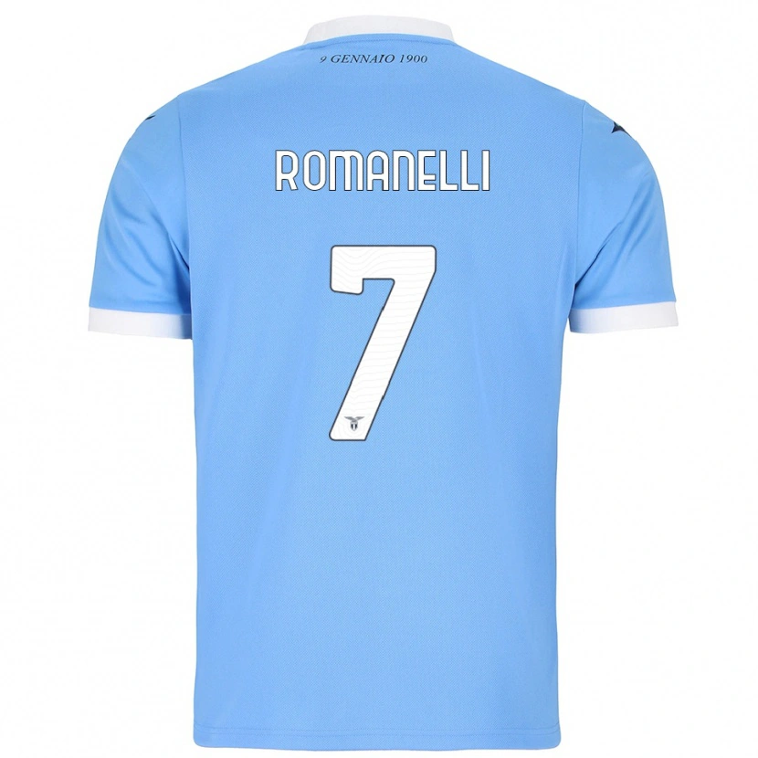 Danxen Women Nicolas Romanelli #7 Sky Blue White Home Jersey 2025/26 T-Shirt