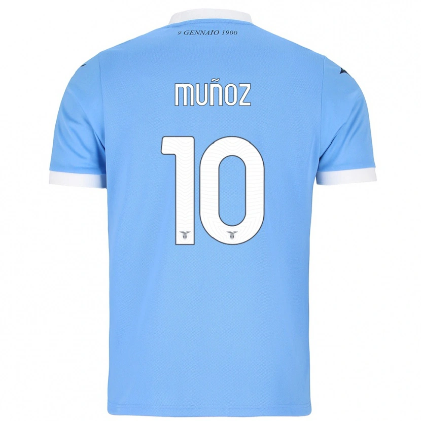 Danxen Women Cristo Muñoz #10 Sky Blue White Home Jersey 2025/26 T-Shirt