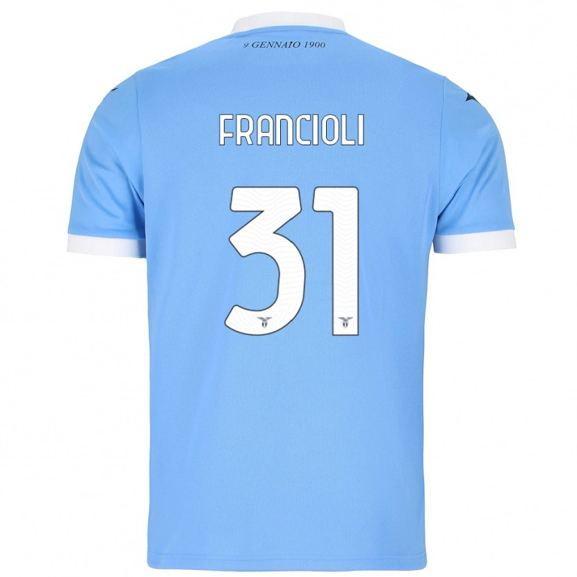 Danxen Women Diego Francioli #31 Sky Blue White Home Jersey 2025/26 T-Shirt