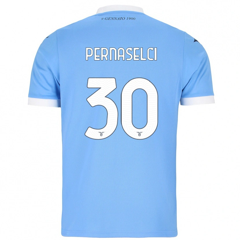 Danxen Women Leonardo Pernaselci #30 Sky Blue White Home Jersey 2025/26 T-Shirt