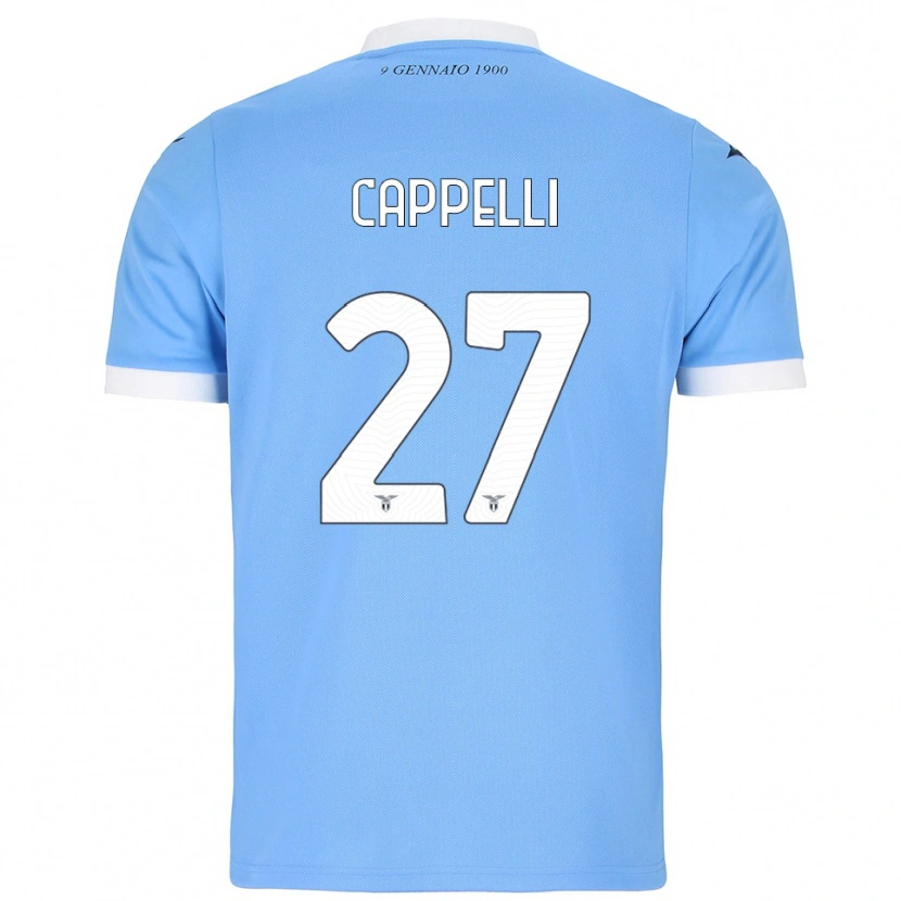 Danxen Women Tommaso Cappelli #27 Sky Blue White Home Jersey 2025/26 T-Shirt