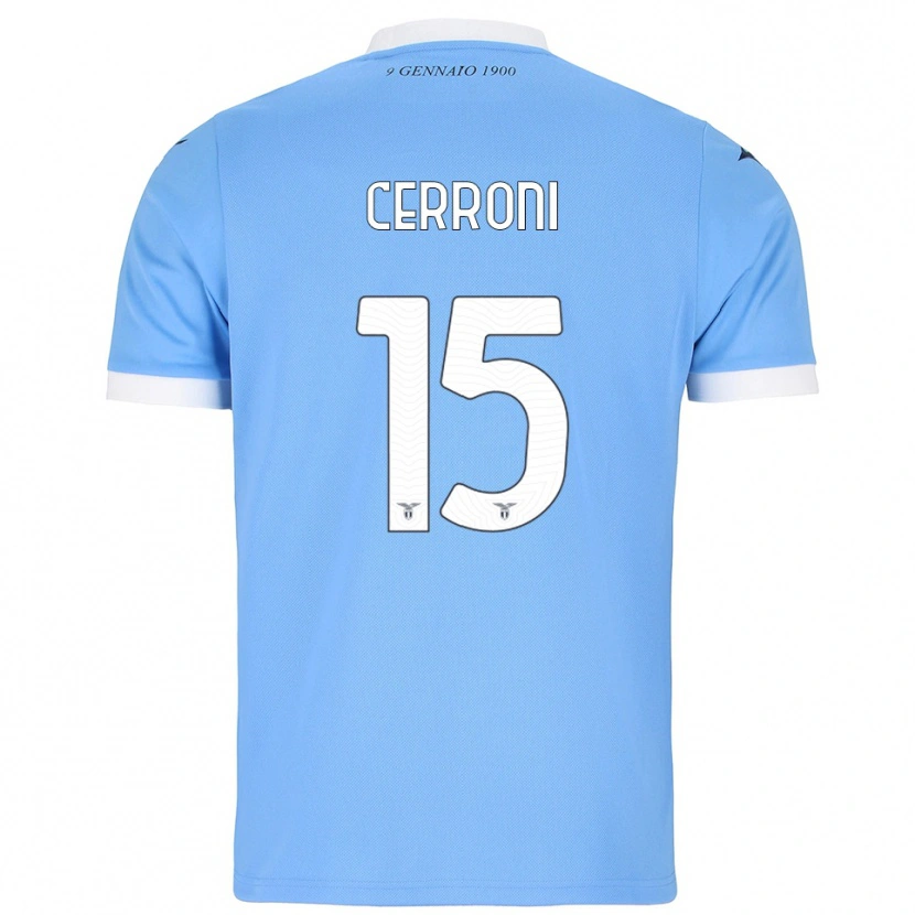 Danxen Women Leonardo Cerroni #15 Sky Blue White Home Jersey 2025/26 T-Shirt