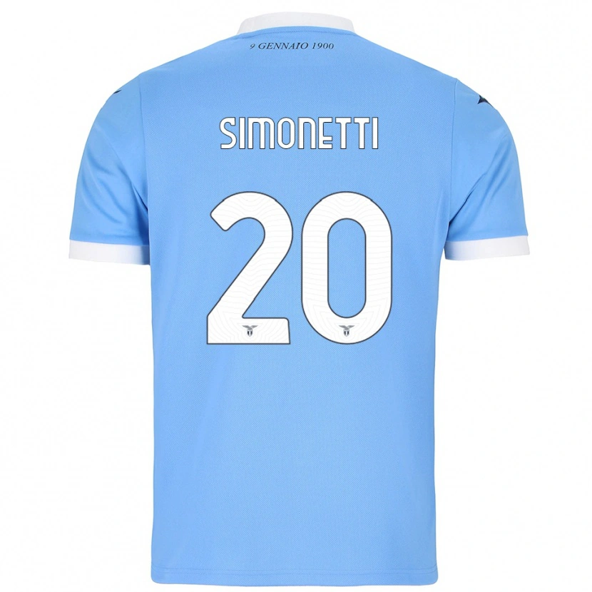 Danxen Women Flaminia Simonetti #20 Sky Blue White Home Jersey 2025/26 T-Shirt