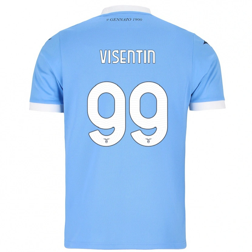 Danxen Women Noemi Visentin #99 Sky Blue White Home Jersey 2025/26 T-Shirt