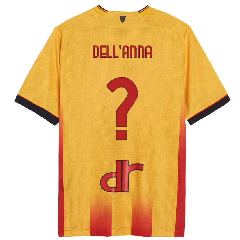 Danxen Women Simone Dell'anna #0 Yellow Orange Home Jersey 2025/26 T-Shirt