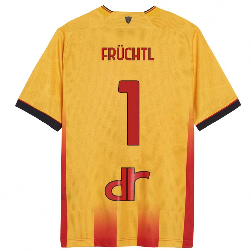 Danxen Women Christian Früchtl #1 Yellow Orange Home Jersey 2025/26 T-Shirt