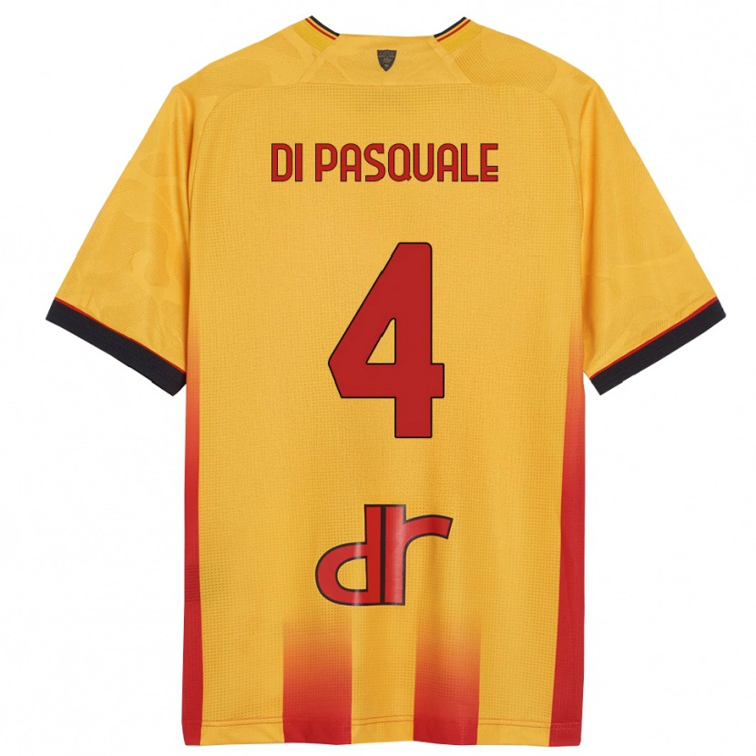 Danxen Women Alessandro Di Pasquale #4 Yellow Orange Home Jersey 2025/26 T-Shirt