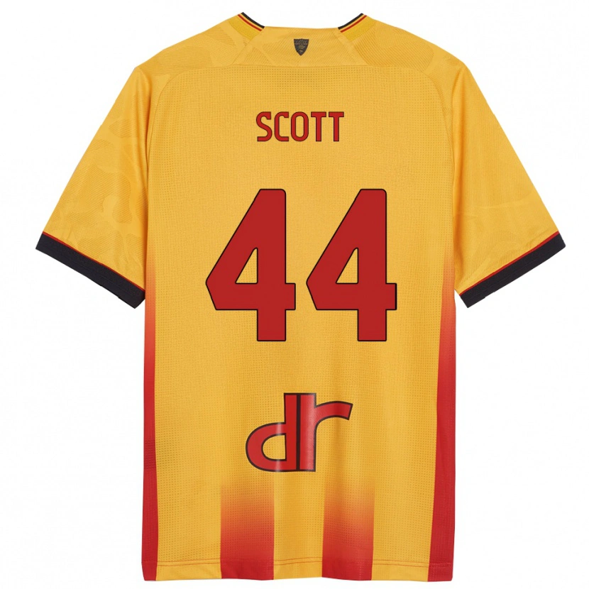 Danxen Women Elijah Scott #44 Yellow Orange Home Jersey 2025/26 T-Shirt