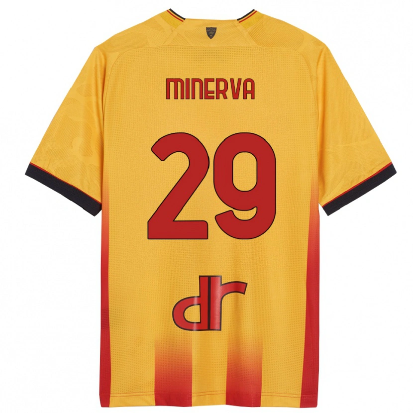 Danxen Women Francesco Minerva #29 Yellow Orange Home Jersey 2025/26 T-Shirt