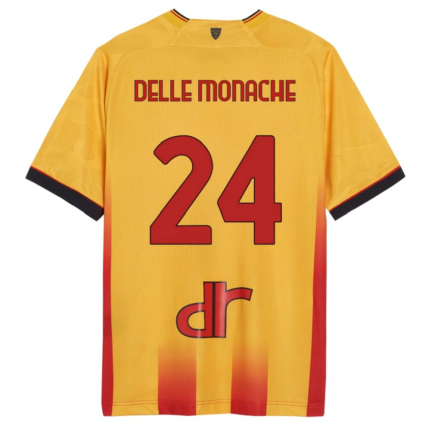 Danxen Women Marco Delle Monache #24 Yellow Orange Home Jersey 2025/26 T-Shirt