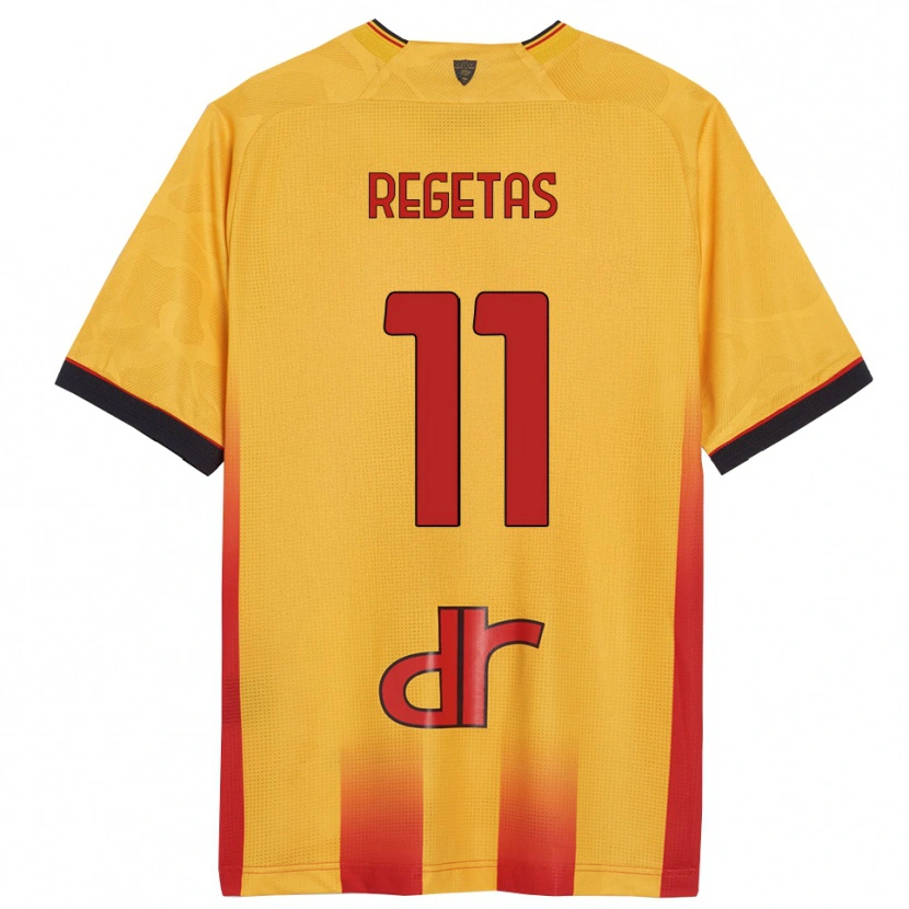 Danxen Women Domagoj Regetas #11 Yellow Orange Home Jersey 2025/26 T-Shirt