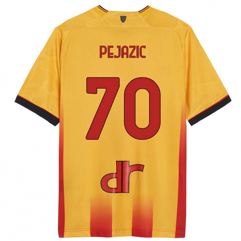 Danxen Women Mario Pejazic #70 Yellow Orange Home Jersey 2025/26 T-Shirt